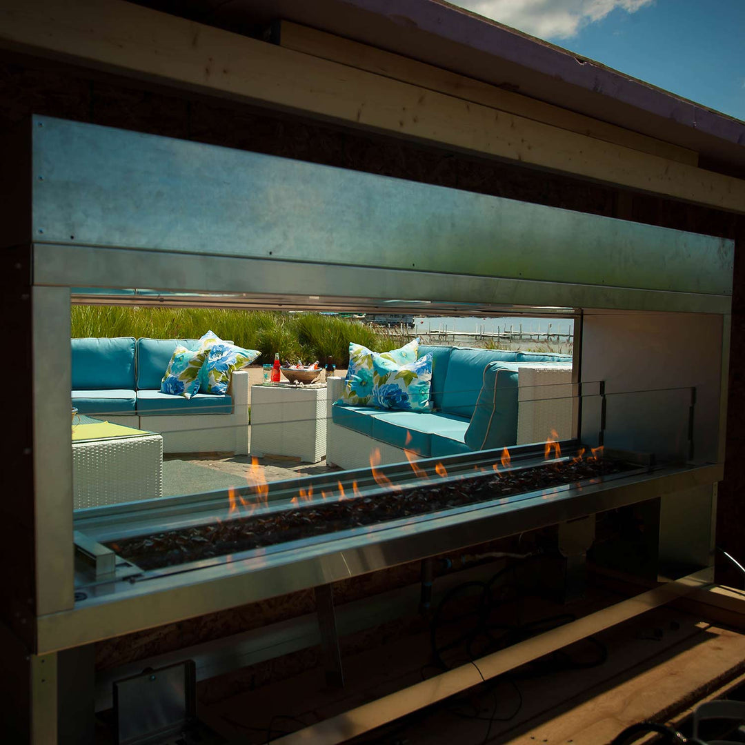 Firegear Kalea Bay Outdoor Linear Natural Gas Fireplace