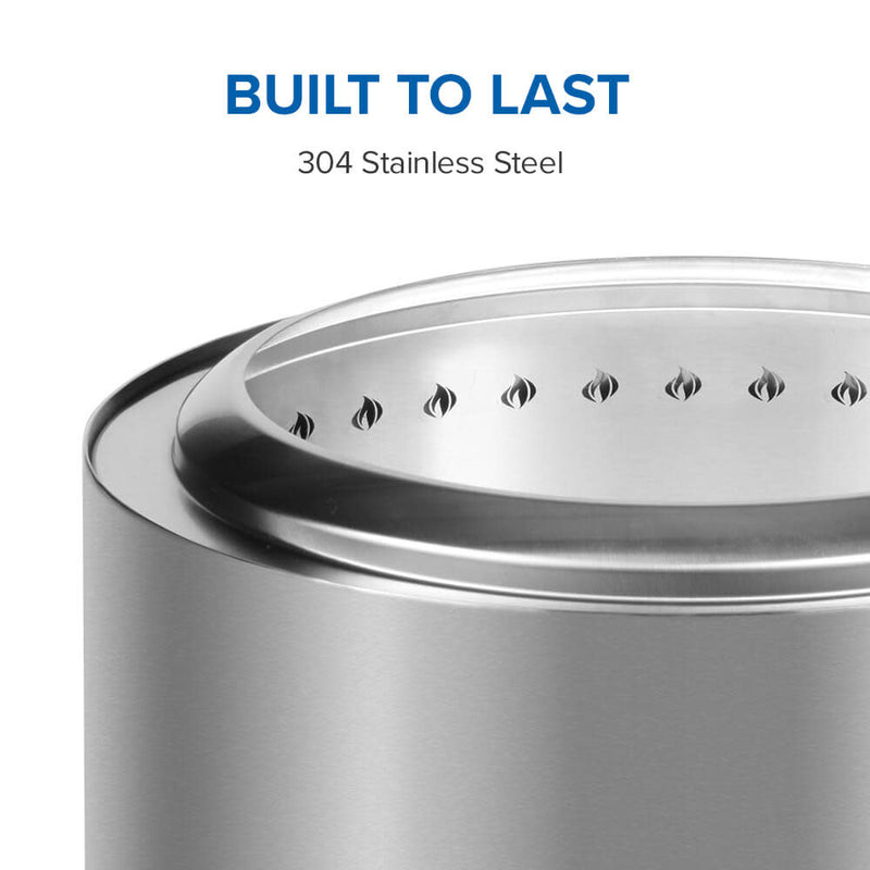 Napoleon Timberwolf® Smokeless Fire Pit 22-inch, Stainless Steel - NWFPLTI-SS