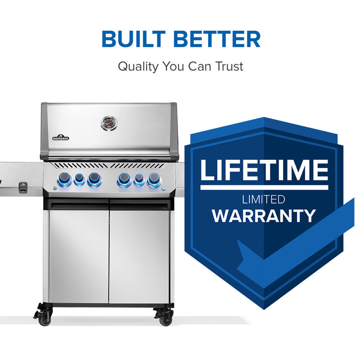 Napoleon Prestige® 500 RSIB with Infrared Side and Rear Burner  6 Burners - P500VRSIBPSS/P500VRSIBNSS
