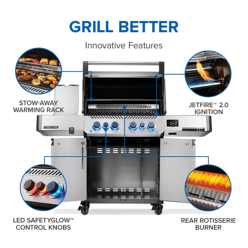 Napoleon Prestige® 500 Connected RSIB with Infrared Side and Rear Burner  6 Burners - P500VXRSIBPSS/P500VXRSIBNSS