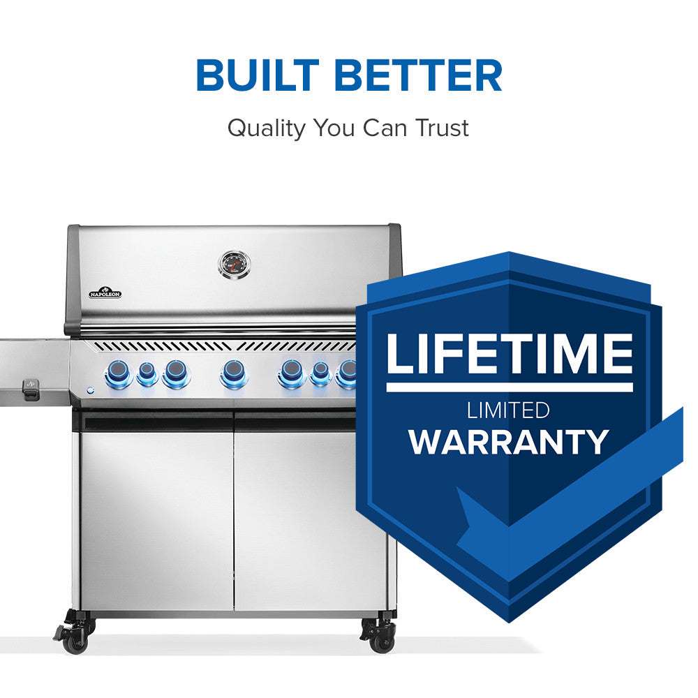Napoleon Prestige® 665 RSIB with Infrared Side and Rear Burner  7 Burners - P665VRSIBPSS/P665VRSIBNSS