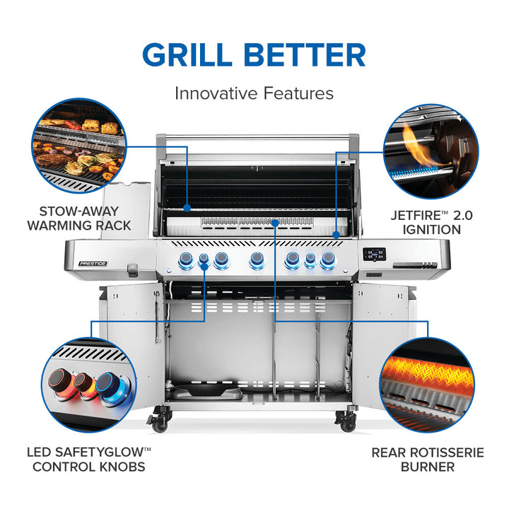 Napoleon  Prestige® 665 Connected RSIB with Infrared Side and Rear Burner  7 Burners - P665VXRSIBPSS/P665VXRSIBNSS
