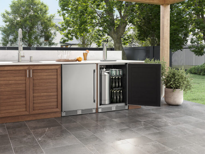 Zephyr Presrv 24" Outdoor Kegerator & Beverage Cooler - PRKB24C01AS-OD
