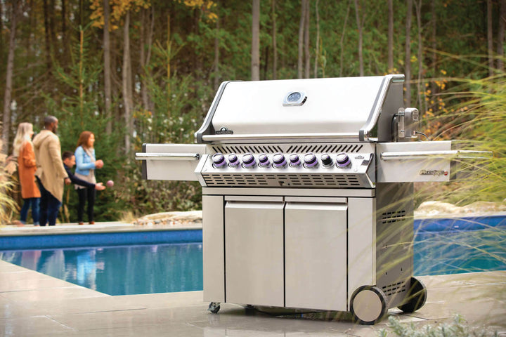 Napoleon Prestige PRO 665 5-Burner Grill w/ Rotisserie & Side Burner - PRO665RSIBPSS-3