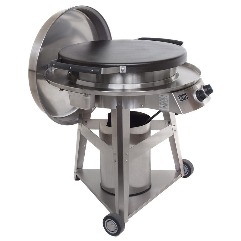 Evo Professional Wheeled Cart Flattop Gas Grill - 10-0002-NG/LP