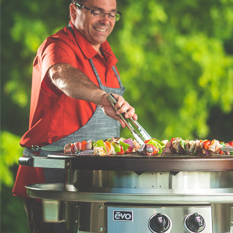 Evo Professional Wheeled Cart Flattop Gas Grill - 10-0002-NG/LP