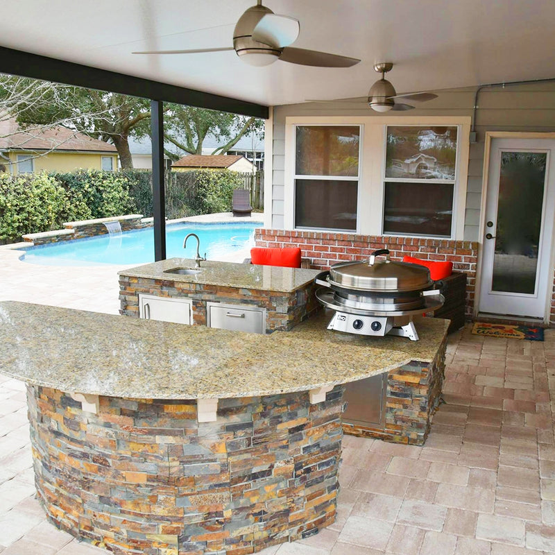 Evo Professional Tabletop Flattop Gas Grill - 10-0021-NG/LP