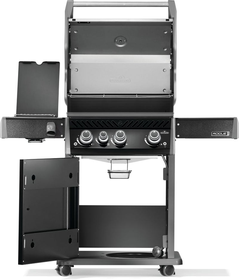 Napoleon Rogue PRO 425 3-Burner Natural Gas Grill w/ Infrared Side Burner - Black - RP425SIBN(P)K(SS)-2