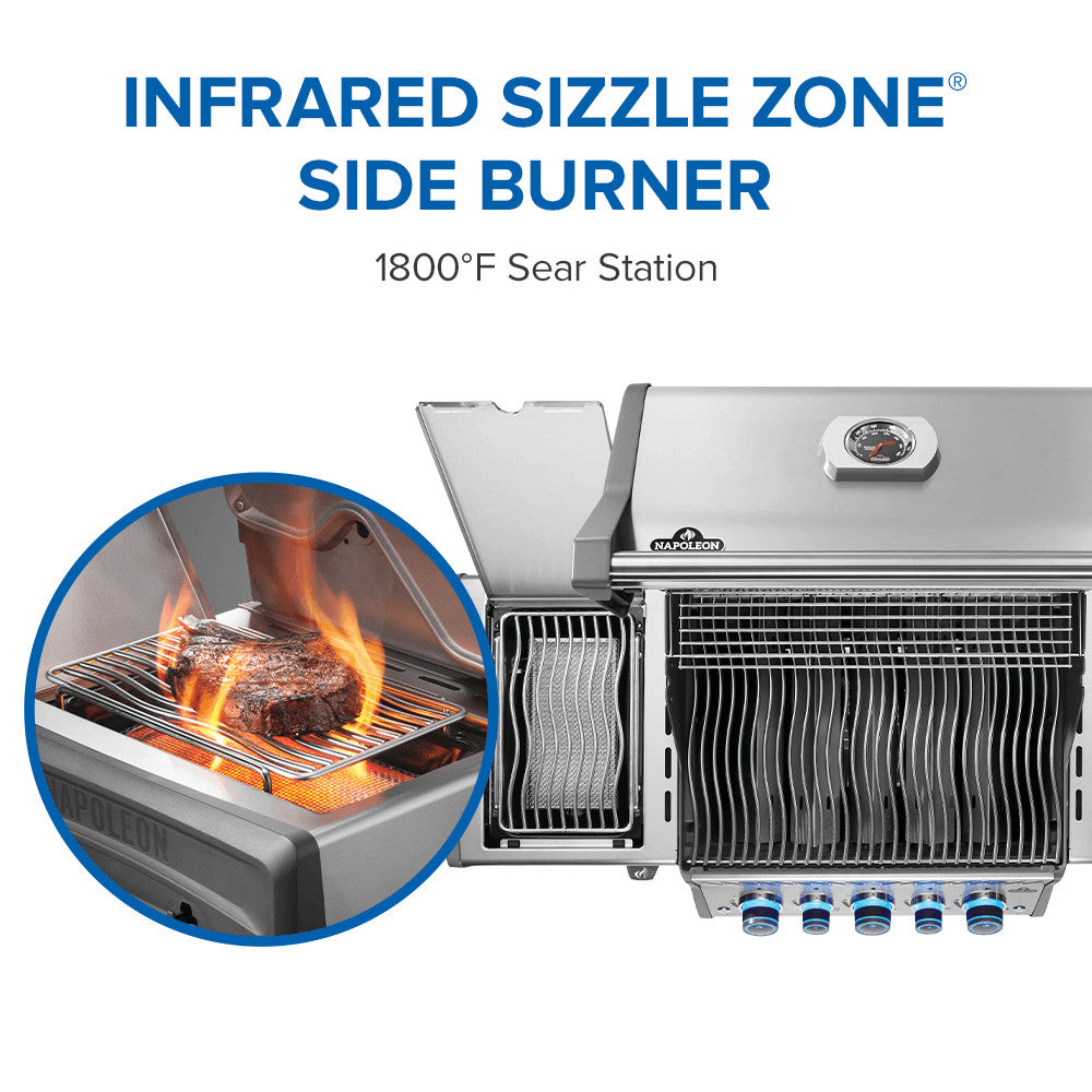Napoleon Rogue® PRO-S 425 RSIB with Infrared Side and Rear Burner 5 Burners - RPS425RSIBPSS-2/RPS425RSIBNSS-2