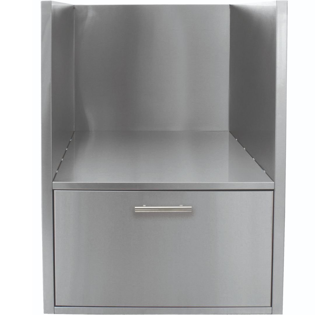 Blaze Built-In 34-Inch Stainless Steel Kamado Sleeve With Drawer and Lights - BLZ-KMDO-SLV-LT