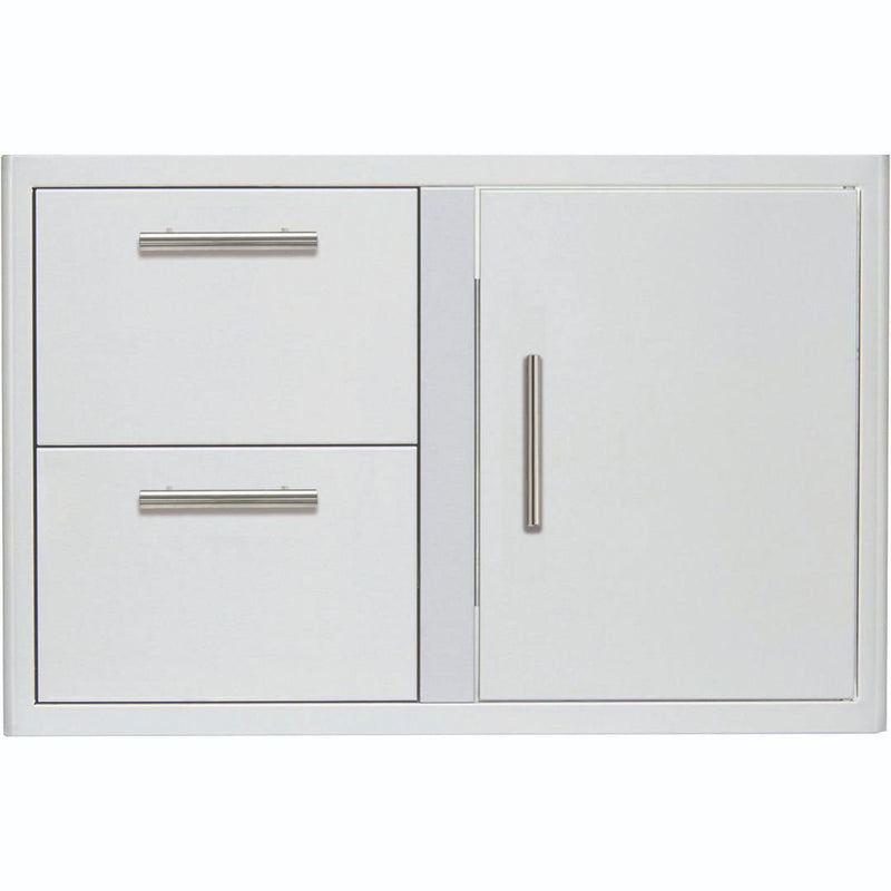Blaze 32-Inch Stainless Steel Access Door & Double Drawer Combo - BLZ-DDC-R-LTSC