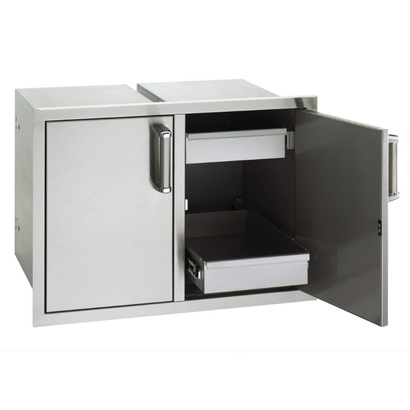 Fire Magic Premium Flush 30-Inch Enclosed Cabinet Storage With Drawers With Soft Close - 53930SC-22