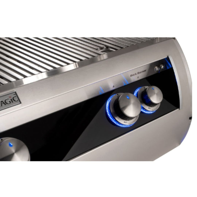 Fire Magic Aurora Built-In Gas Power Burner w/ Porcelain Coated Cast Iron Grid (or Stainless Steel Grid) - 19-7B1(2)N(P)-0