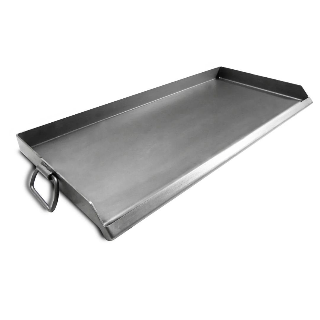 Bayou Double Steel Griddle with Grease Trap
