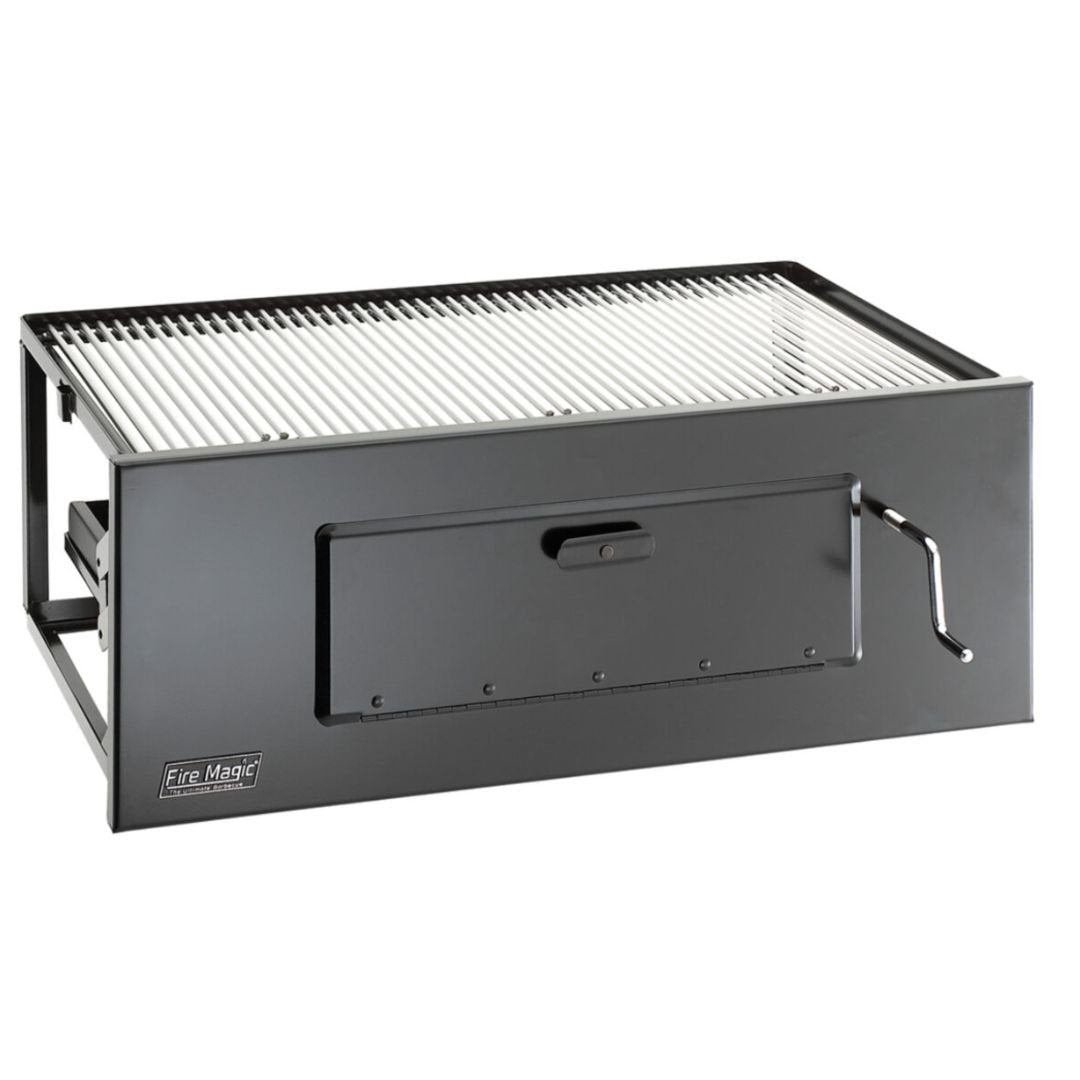 Fire Magic Lift-A-Fire Built-In Charcoal Grill - Large