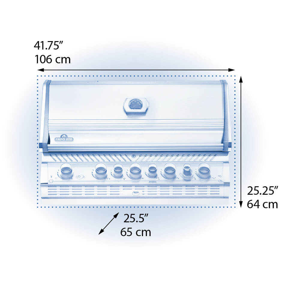 Napoleon Built-in Prestige PRO™ 665 RB with Infrared Rear Burner 7 Burners - BIPRO665RBP(N)SS-3