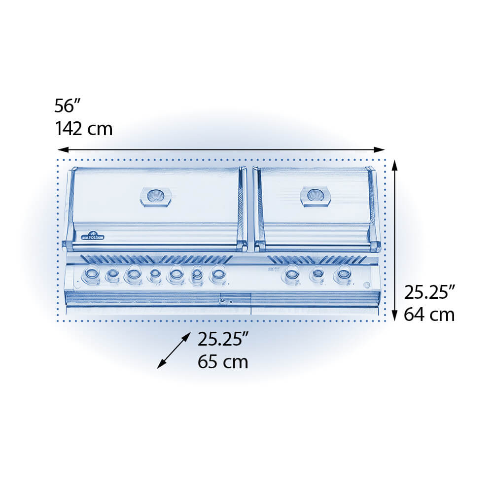 Napoleon Built-in Prestige PRO™ 825 RBI with Infrared Bottom and Rear Burners 9 Burners - BIPRO825RBIP(N)SS-3