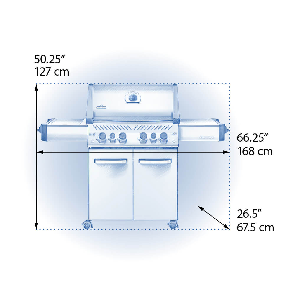 Napoleon Legacy Prestige® 500 RSIB with Infrared Side and Rear Burner  6 Burners - P500RSIBPSS-3/P500RSIBNSS-3