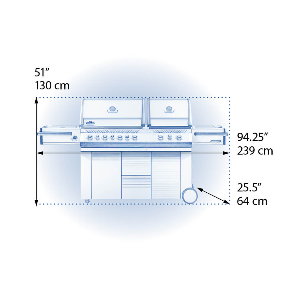 Napoleon Prestige PRO 825 6-Burner Gas Grill w/ Rotisserie & Power Burner - PRO825RSBINSS-3