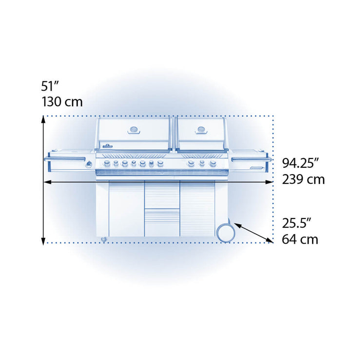 Napoleon Prestige PRO 825 6-Burner Gas Grill w/ Rotisserie & Power Burner - PRO825RSBINSS-3