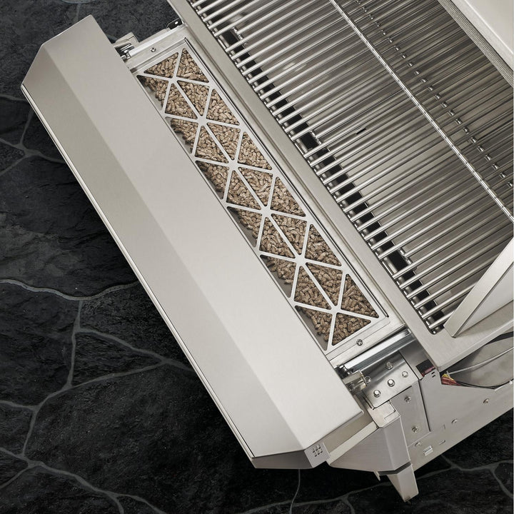 Twin Eagles Wi-Fi Controlled 36-Inch Stainless Steel Pellet Grill and Smoker with Optional Rotisserie On Deluxe Cart - TEPG36 + TEPGB36