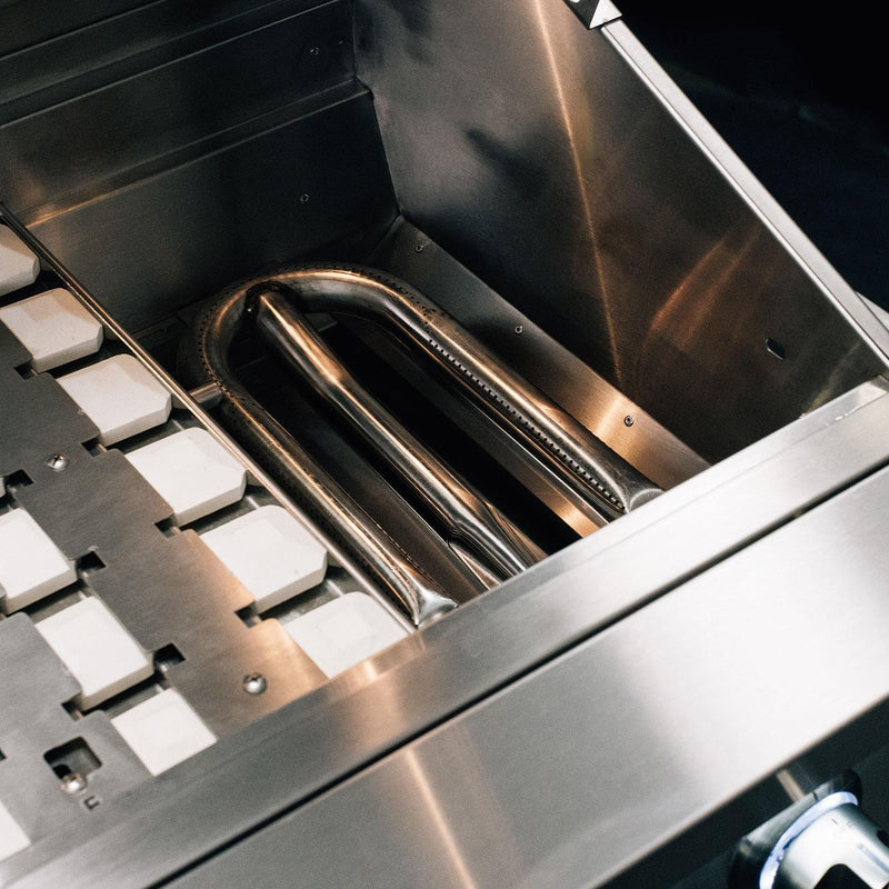 Summerset Quest 42-in 3 Burner Built-In Gas Grill w/ Rear Infrared Burner, Rotisserie Kit, & Drop-In Griddle Plate - QST42-LP