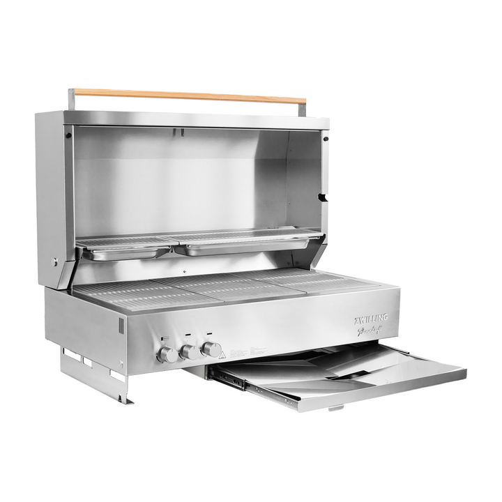 Flammkraft Model D Built-In Propane Gas Grill - 1029546