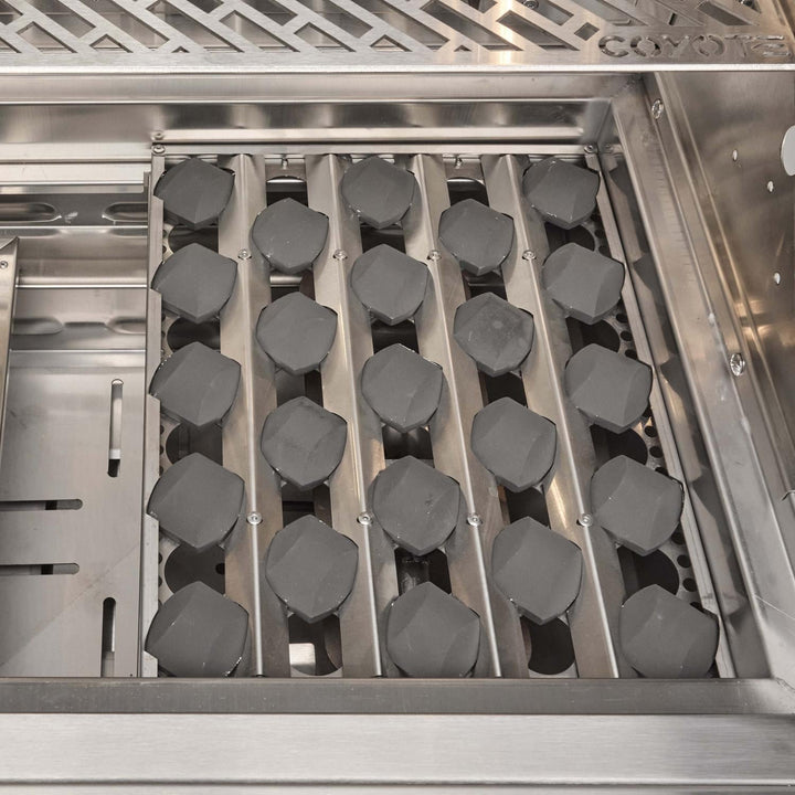 Coyote SL-Series 42-in 5-Burner Built-In Gas Grill w/ Sear Burner, Rotisserie, & Safety Valve - C3SL42
