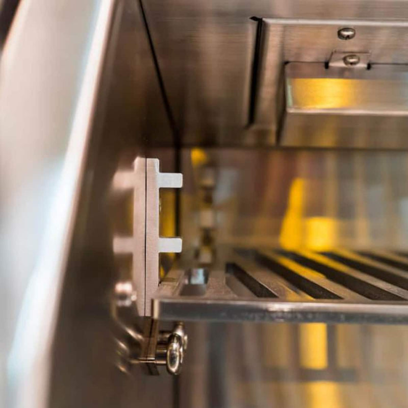 Hestan 36-Inch Gas Grill W/ Rotisserie On Double Drawer & Door Tower Cart