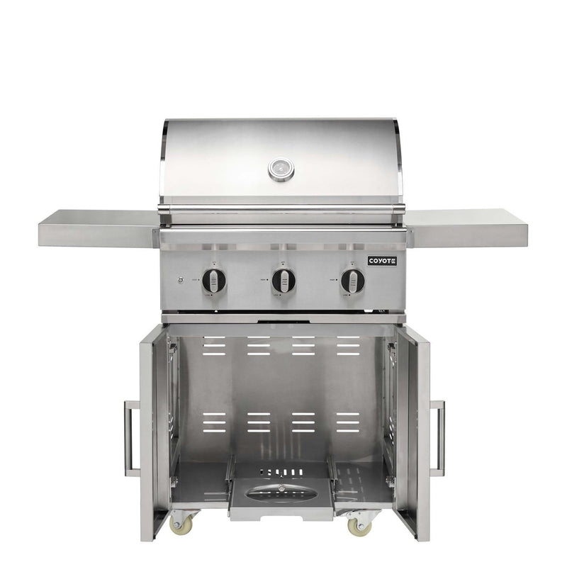 Coyote C-Series 30-in 3-Burner Freestanding Gas Grill - C3C30-FS