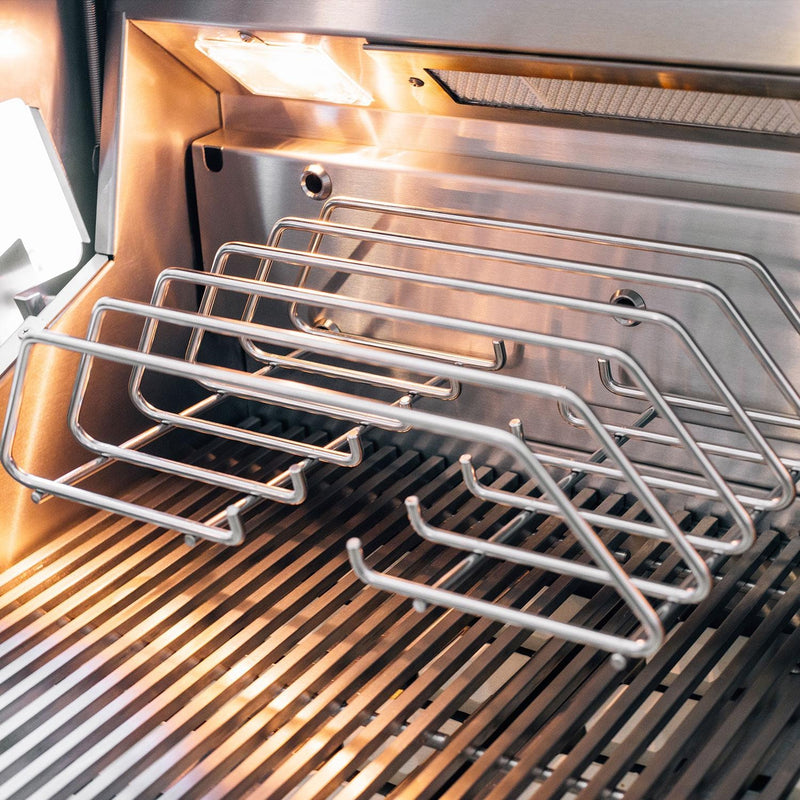 Summerset Quest 42-in 3 Burner Built-In Gas Grill w/ Rear Infrared Burner, Rotisserie Kit, & Drop-In Griddle Plate - QST42-LP