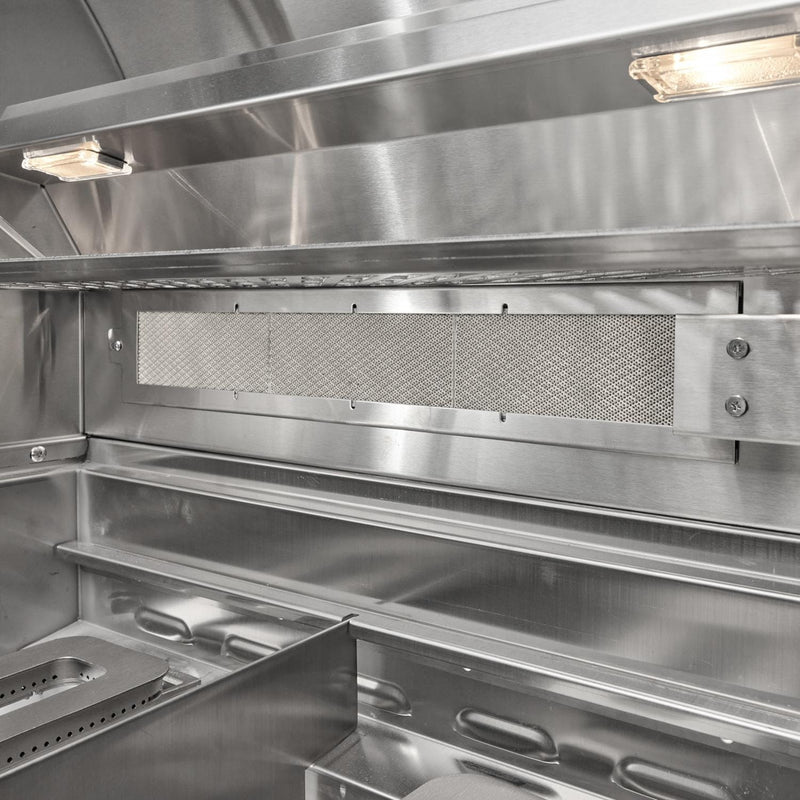 Coyote SL-Series 36-in 4-Burner Built-In Gas Grill w/ Sear Burner, Rotisserie, & Safety Valve - C3SL36