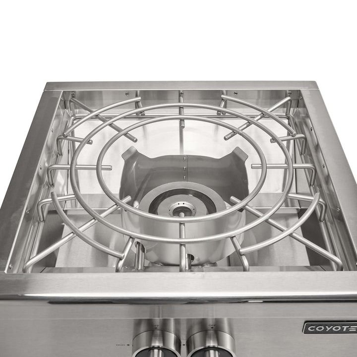 Coyote 24 Inch Built-In Gas Power Burner - C3PB