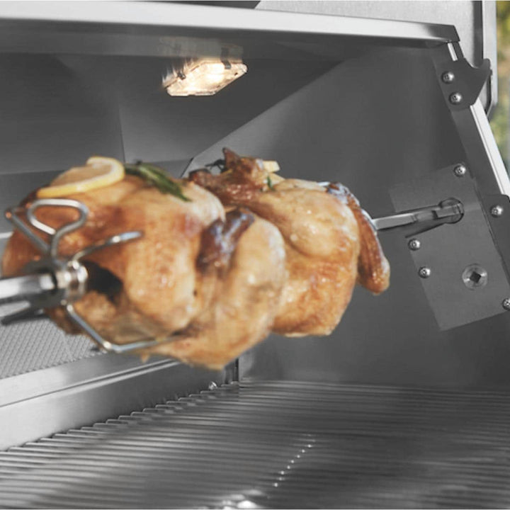 Twin Eagles 42-Inch 3-Burner Gas Grill (Optional Sear Zone & Rotisserie) On Deluxe Cart -  TEBQ42 + TEGB42SD-B