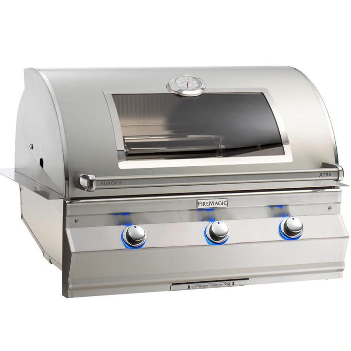 Fire Magic Aurora A790i 36-Inch Built-In Gas Grills with Analog Thermometer