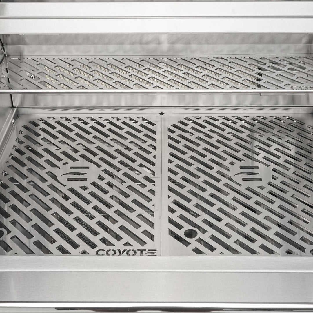 Coyote SL-Series 30-in 2-Burner Built-In Grill w/ Sear Burner, Rotisserie, & Safety Valve - C3SL30