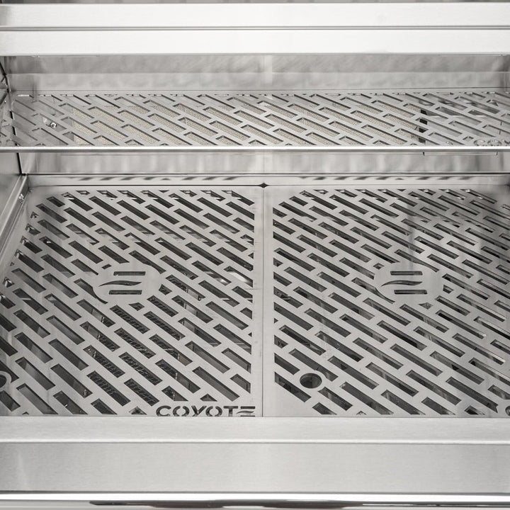 Coyote SL-Series 30-in 2-Burner Built-In Grill w/ Sear Burner, Rotisserie, & Safety Valve - C3SL30