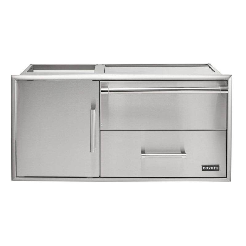 Coyote 42 Inch Warming Drawer & Door Combo - C3-CDWD