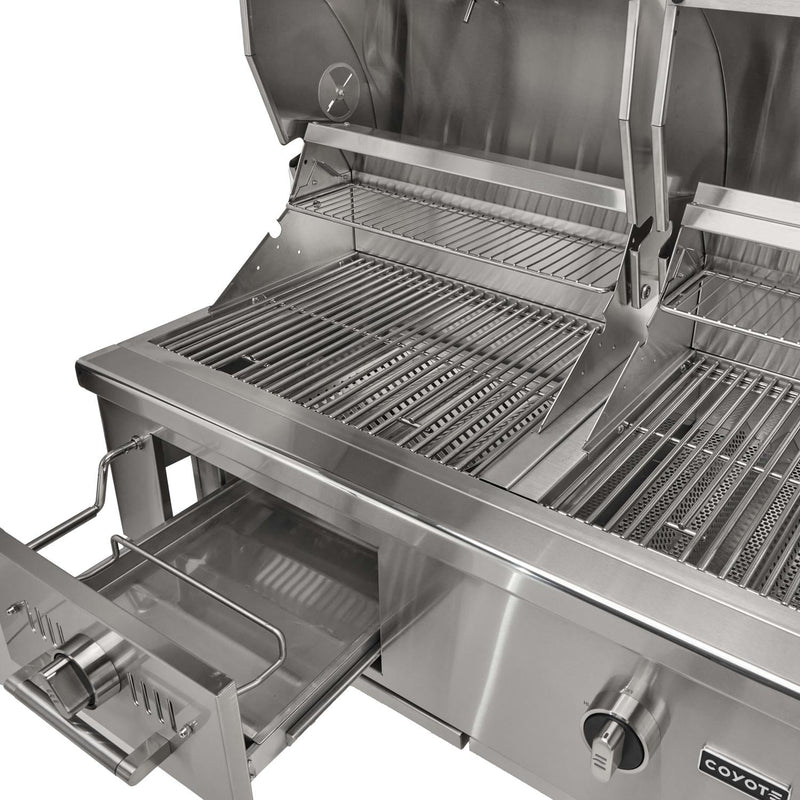 Coyote 50-in Built-In Gas / Charcoal Grill - C3HY50