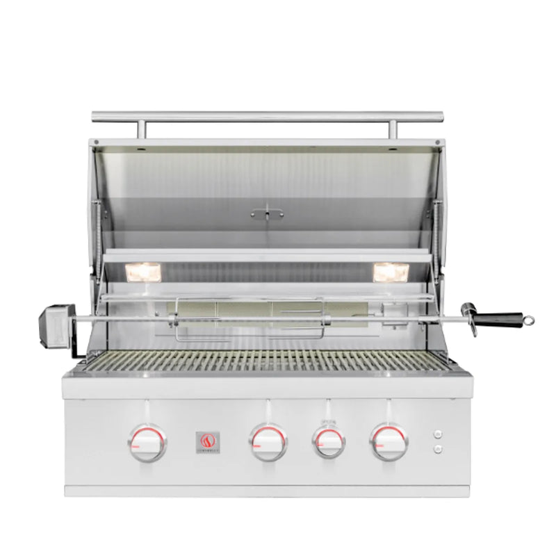 Summerset TRL Pro 32-in 3 Burner Built-In Grill w/ Rear Infrared Burner & Rotisserie Kit - TRLPRO32(L)