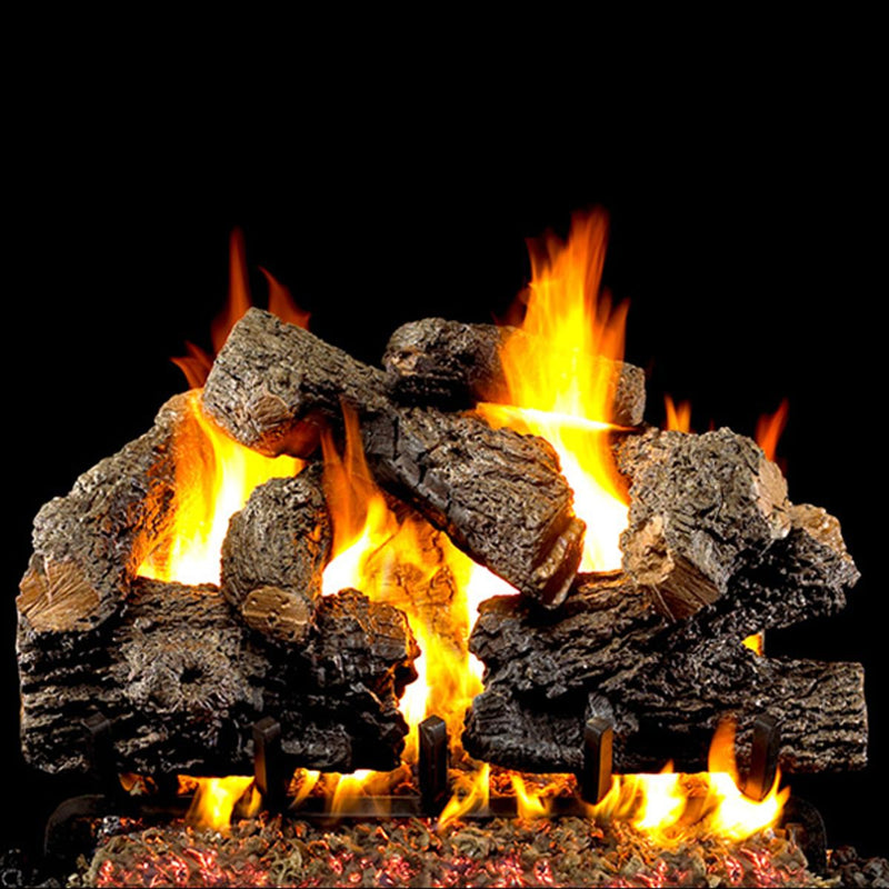 Peterson Real Fyre Charred Royal English Oak Vented Gas Log Set - Liquid Propane