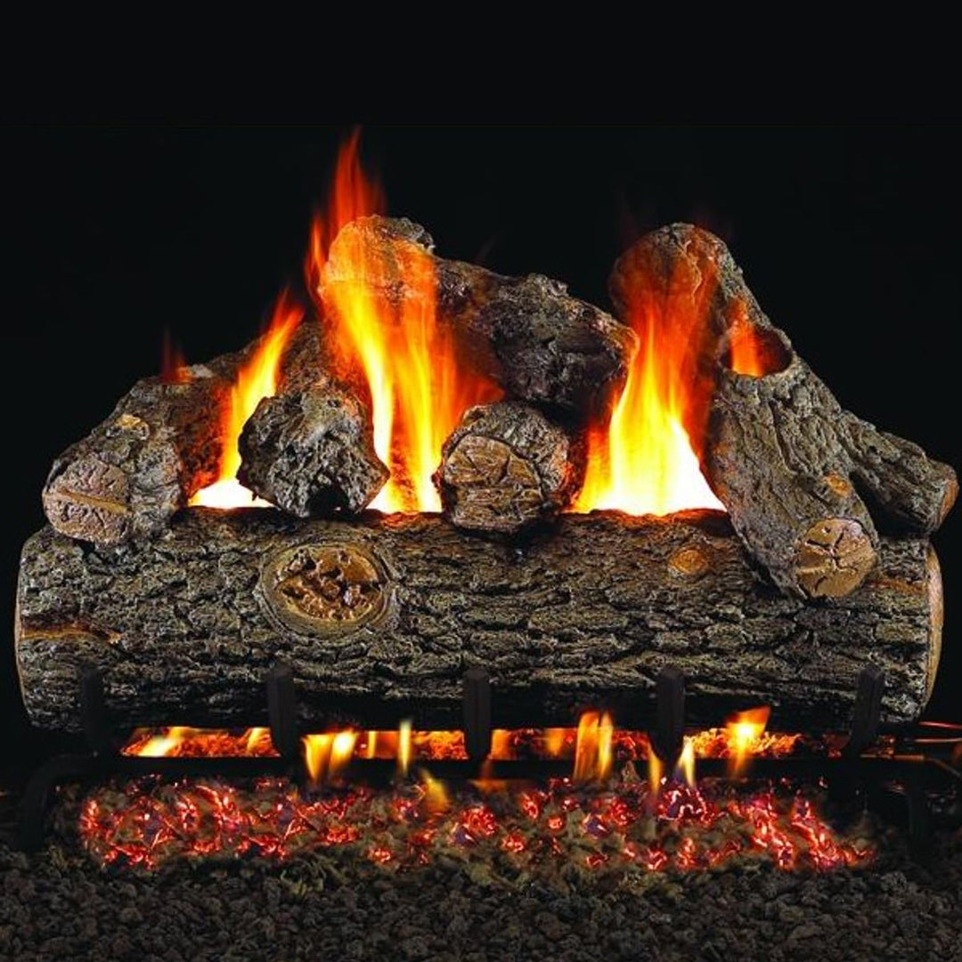 Peterson Real Fyre Golden Oak Designer Plus ANSI Vented Gas Log Set - Natural Gas