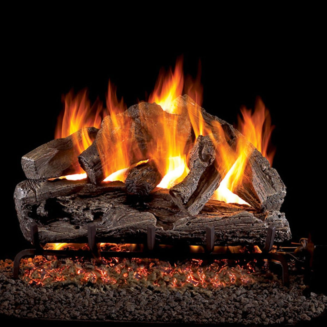 Peterson Real Fyre Rugged Oak ANSI Vented Gas Log Set - Propane