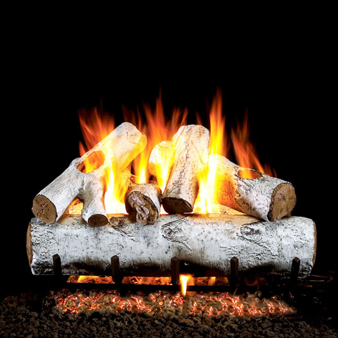 Peterson Real Fyre White Birch Vented Gas Log Set - Propane