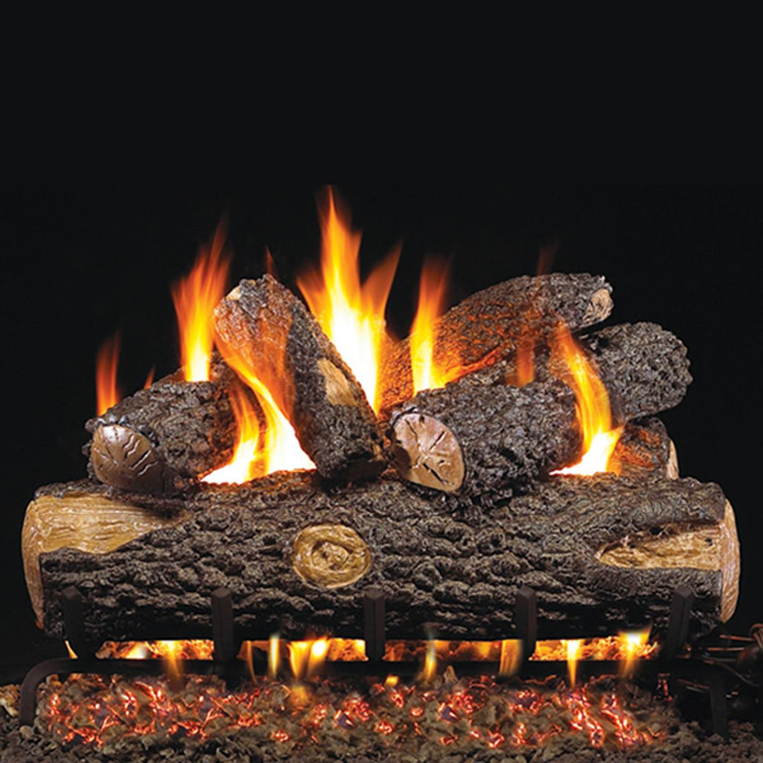 Peterson Real Fyre Woodland Oak ANSI Vented Gas Log Set - Liquid Propane