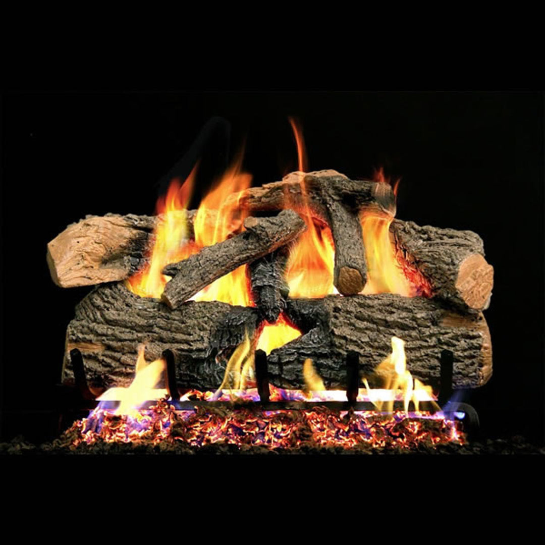Real Fyre Charred Evergreen Oak Vented Gas Log Set