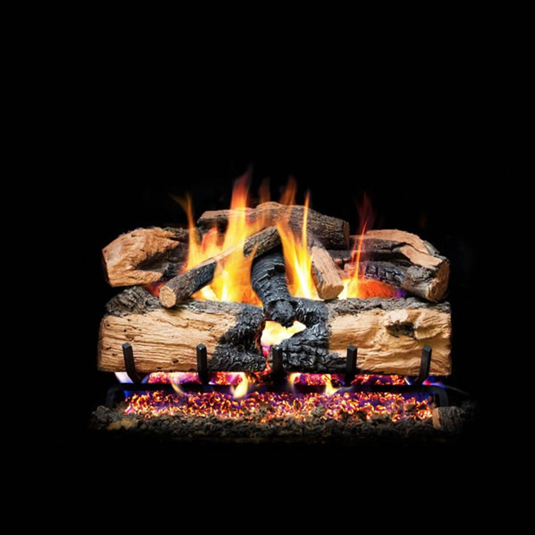 Real Fyre Charred Evergreen Split Oak Vented Gas Log Set