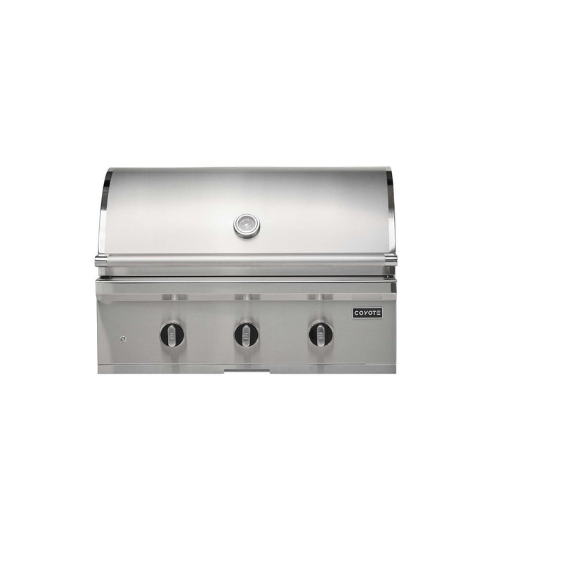 Coyote C-Series 34-in 3-Burner Built-In Gas Grill - C3C34