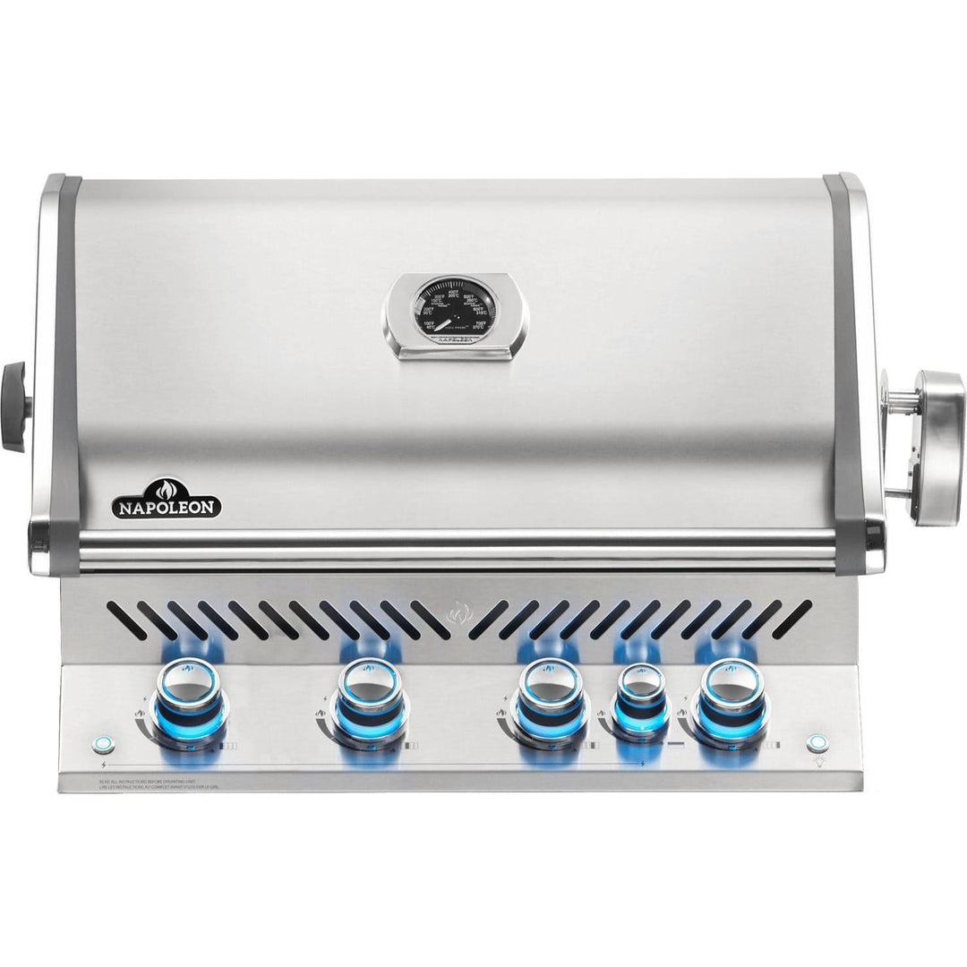Napoleon Prestige PRO 500 4-Burner Built-in Propane Grill w/ Rotisserie - BIPRO500RBPSS-3