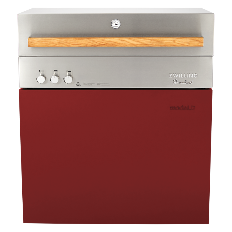 Flammkraft Model D Propane Gas Grill - Ruby - 1029543
